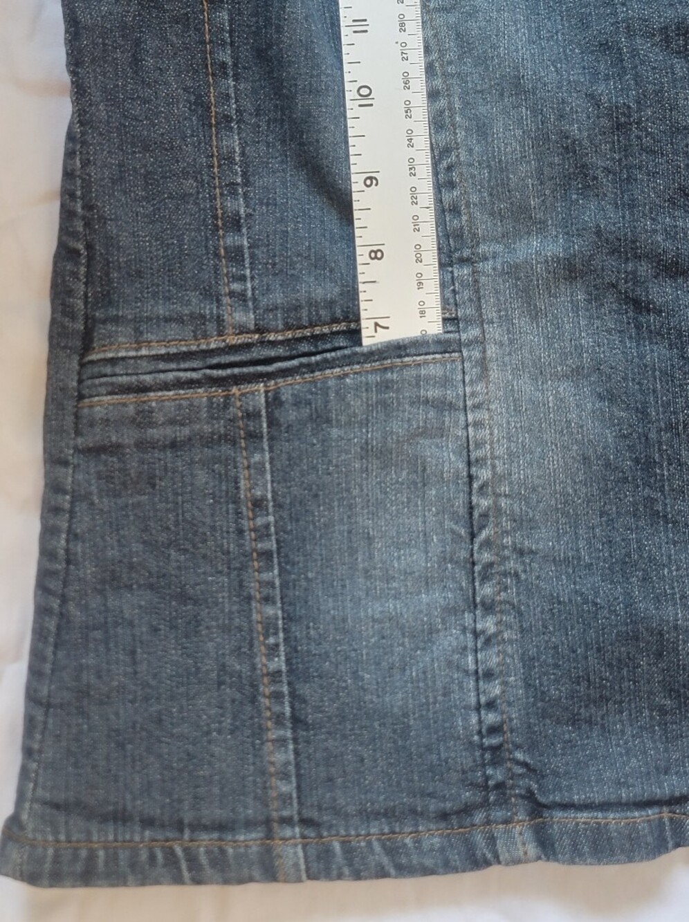 Vintage CONTRAST JEANS Women's Dark Blue Denim Blazer Jacket - Picture 9 of 9